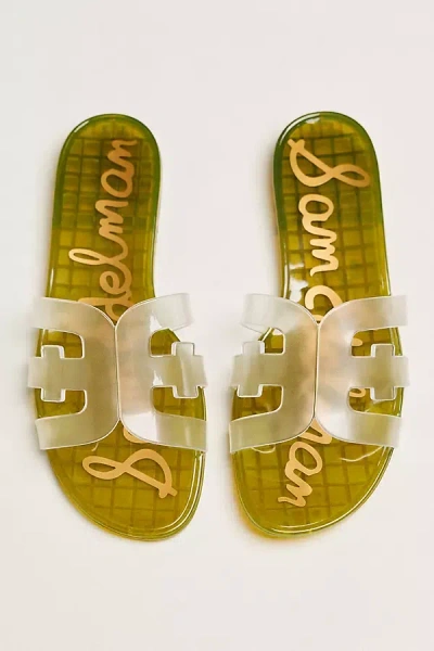 Sam Edelman Bay Jelly Sandals In Green