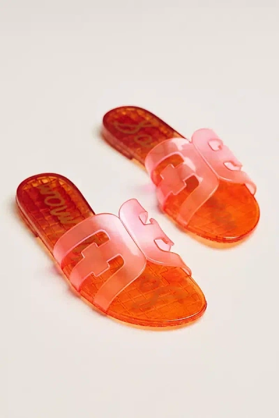 Sam Edelman Bay Jelly Sandals In Orange