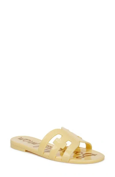 Sam Edelman Bay Jelly Slide Sandal In Yellow