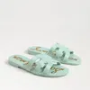 Sam Edelman Bay Jelly Slide Sandal In Green