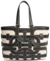 Sam Edelman Bay Large Dye Cut Tote In Black