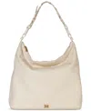 Sam Edelman Bay Large Leather Chainlink Hobo In Cream