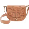 Sam Edelman Bay Leather Saddle Bag In Cognac