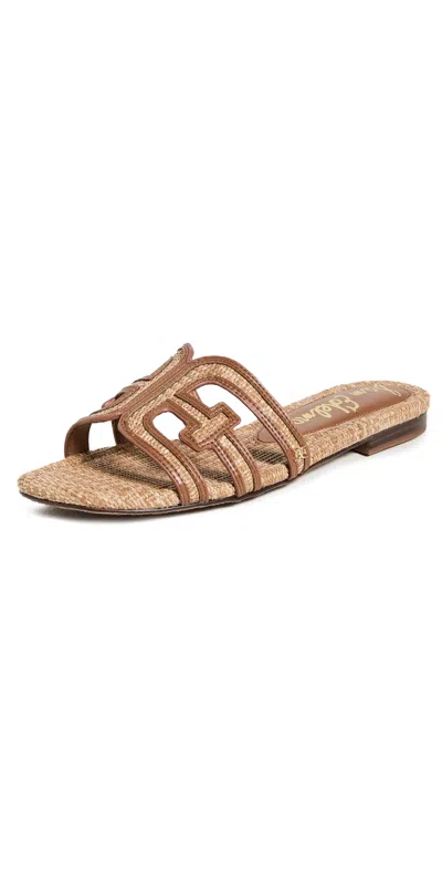 Sam Edelman Bay Mutli Sandals Tan Raffia In Multi