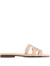 SAM EDELMAN BAY RHINESTONE-EMBELLISHED SLIDE SANDALS