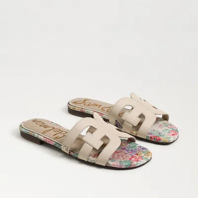 Sam Edelman Bay Slide Sandal Ecru Sand Leather In Beige