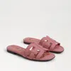 Sam Edelman Bay Slide Sandal Modern Pink Lizzard In Pink