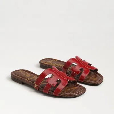 Sam Edelman Bay Slide Sandal Summer Red Leather