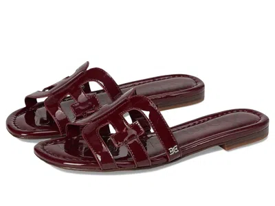 Sam Edelman Bay Slide Sandals In Burgundy