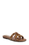 Sam Edelman Women's Bay Stone Flat Sandals In Brown