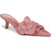 Sam Edelman Bella Pointed Toe Kitten Heel Pump In Pink Lily
