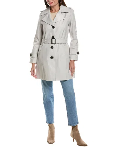Sam Edelman Belted Trench Coat In Gray