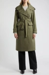 Sam Edelman Belted Trench Coat In Loden