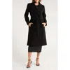 Sam Edelman Belted Wrap Coat In Black