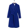 Sam Edelman Belted Wrap Coat In Blue