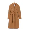 Sam Edelman Belted Wrap Coat In Brown