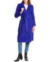 SAM EDELMAN BELTED WRAP WOOL-BLEND COAT