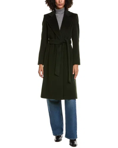 SAM EDELMAN BELTED WRAP WOOL-BLEND COAT
