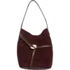 Sam Edelman Bex Leather Tote In Burgundy