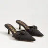 Sam Edelman Bex Pointed Toe Sandal Cocoa Brown Fabric