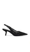 Sam Edelman Biankasling Womens Man Made Kitten Heels In Black
