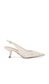 Sam Edelman Bianka Sling Back Mesh Heel In Ivory