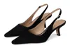 Sam Edelman Bianka Slingback Kitten Heels In Black