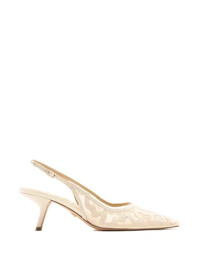 Sam Edelman Bianka Slingback Embroidered Pumps In Neutral