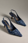 Sam Edelman Bianka Slingback Kitten Heels In Blue