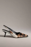 Sam Edelman Bianka Slingback Kitten Heels In Brown