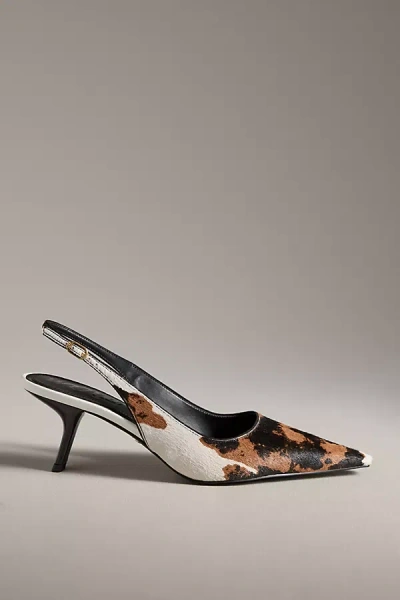 Sam Edelman Bianka Slingback Kitten Heels In Brown