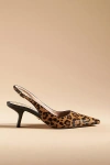 Sam Edelman Bianka Slingback Pump Granada Tan Leopard Leather In Multicolor