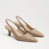 Sam Edelman Bianka Slingback Pump Beige Leather