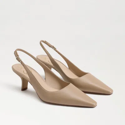 Sam Edelman Bianka Slingback Pump Beige Leather