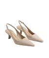 Sam Edelman Bianka Slingback Pump In Cappuccino Suede In Multi