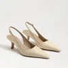 Sam Edelman Bianka Slingback Pump Modern Ivory Patent In White