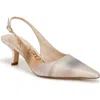 Sam Edelman Bianka Slingback Pump Natural Multi Fabric In Natural Multi
