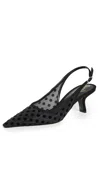 Sam Edelman Biankasling Womens Man Made Kitten Heels In Black