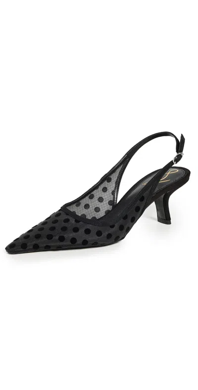 SAM EDELMAN BIANKA SLINGBACK PUMPS BLACK