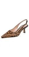 Sam Edelman Bianka Slingback Pump Granada Tan Leopard Leather In Granada Tan