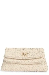 Sam Edelman Bianka Woven Leather East/west Clutch In White