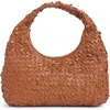 Sam Edelman Bianka Woven Leather Hobo Bag In Brown