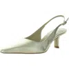 Sam Edelman Biankach Womens Buckle Slingback Heels In Gold