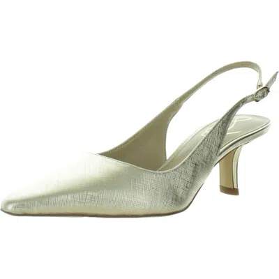Sam Edelman Biankach Womens Buckle Slingback Heels In Gold
