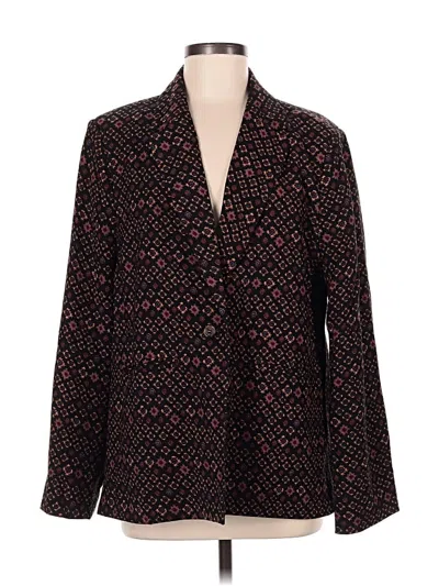 Pre-owned Sam Edelman Blazer Jacket In Burgundy