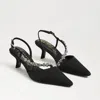 Sam Edelman Bonnie Slingback Pointed Toe Pump In Black