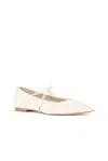 Sam Edelman Bri J1313l2100 Women's Modern Ivory Leather Ballet Flat Shoes Fzp034 (ivory,8) In White