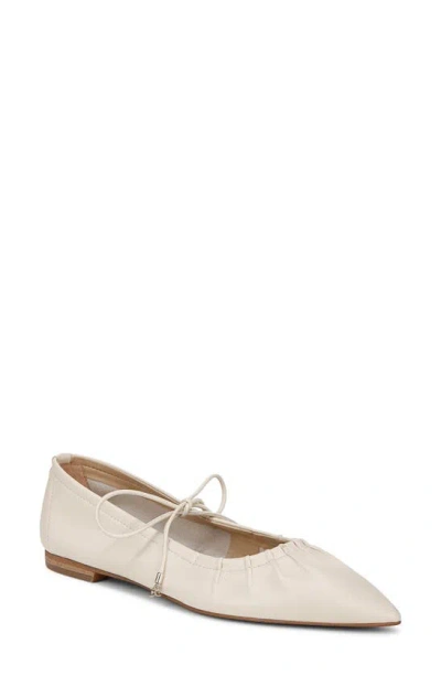 Sam Edelman Bri Mary Jane Pointed Toe Flat In White