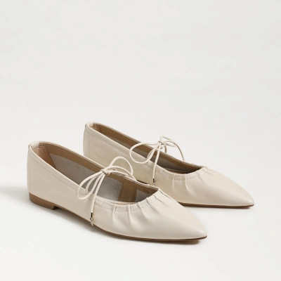 Sam Edelman Bri Mary Jane Pointed Toe Flat In White