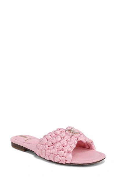 Sam Edelman Bridget Slide Sandal Pink Rose Ribbon